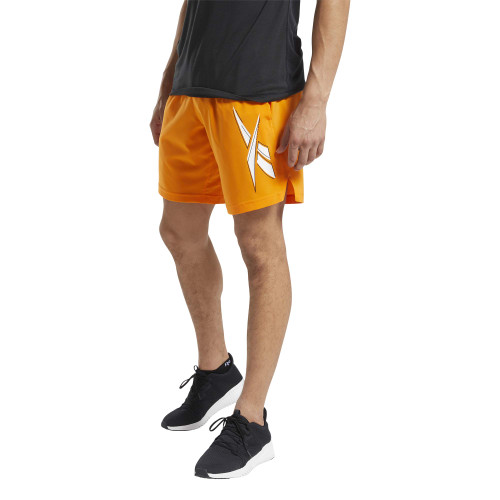 Reebok Workout Ready Woven Shorts, High Vis Orange, S