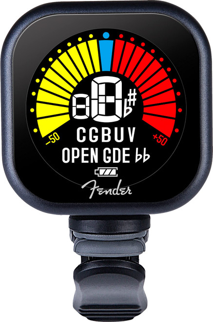 Fender Flash Lite Clip-On Tuner for Acoustic Guitar, Electric Guitar, Bass, Mandolin, Violin, Ukulele, and Banjo Fender Flash Lite Clip-On Tuner for Acoustic Guitar, Electric Guitar, Bass, Mandolin, Violin, Ukulele, and Banjo