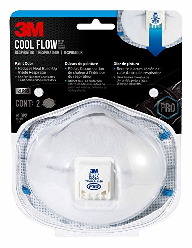 3M 8577PA1-A-PS Paint Odor Valved Respirator, 2 each/pack