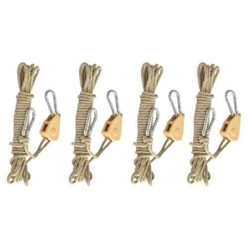 Adjustable Growth Lights 110 Lbs Ratchet Rope Hanger Ratchet Rope Hanger Ratchet Rope for Plant Lights Indoor Plant