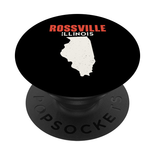 Rossville Illinois USA State America Travel Illinoisan PopSockets Swappable PopGrip