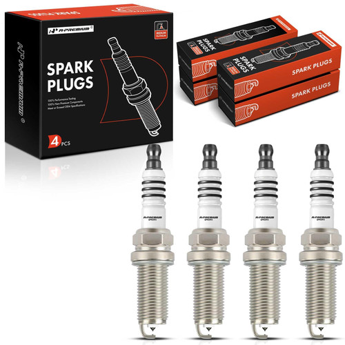 A-Premium Iridium Platinum Spark Plugs Compatible with Kia Soul 2010-2011 & Mercedes-Benz C250 2012-2014, SLK250 2012-2015, 1.6L 1.8L, Pack of 4