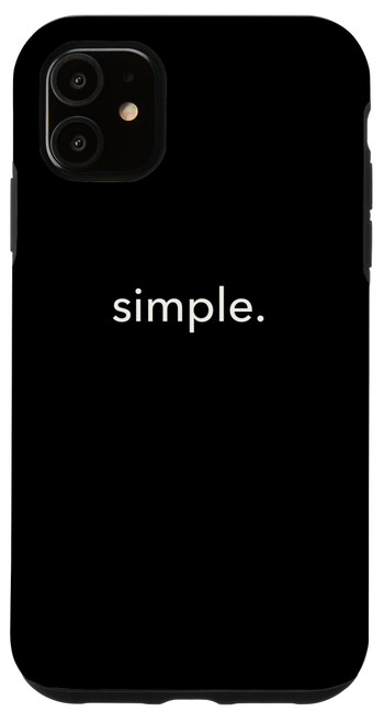 iPhone 11 Minimalistic simple. Minimal Case