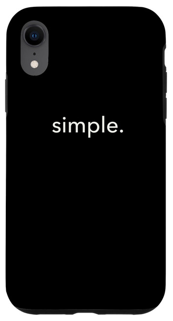 iPhone XR Minimalistic simple. Minimal Case