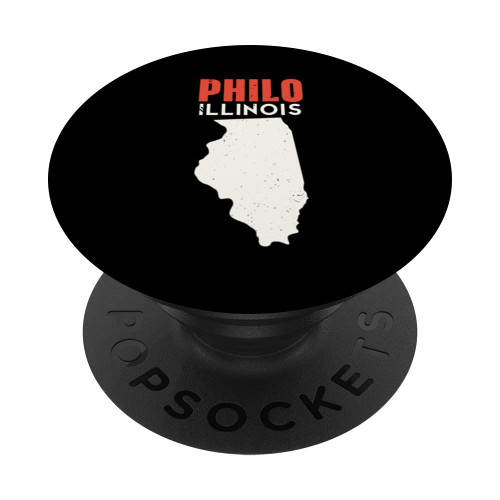 Philo Illinois USA State America Travel Illinoisan PopSockets Swappable PopGrip
