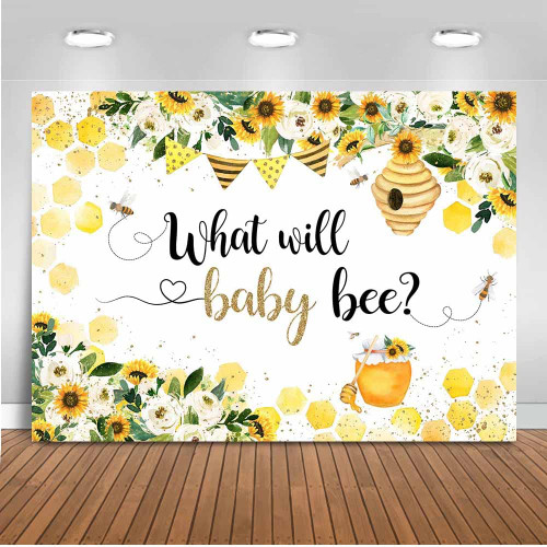 Mocsicka Bee Gender Reveal Backdrop Honeycomb Bumble Bee Sunflower Baby Shower Party Photo Backdrops What Will Baby Bee Floral Gender Reveal Party Decorations Photography Background (7x5ft) Mocsicka Bee Gender Reveal Backdrop Honeycomb Bumble Bee Sunflower Baby Shower Party Photo Backdrops What Will Baby Bee Floral Gender Reveal Party Decorations Photography Background (7x5ft)