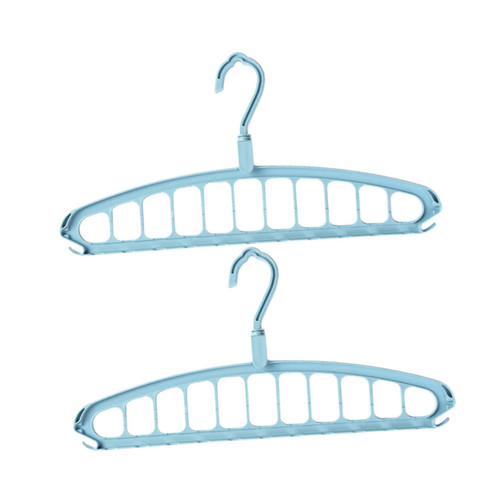 Holibanna 2Pcs Foldable Hangers Clothes Drying Rack Clothes Hanging Folding Hanger Laundry Hanger Anti-Slip Hanger Cascading Hangers Space Saver Hangers Clothes Hanger Clothing Storage