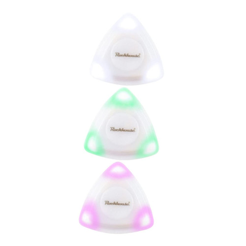 SUPVOX 3 Pcs LED guitar pick guitar bass ukulele pick custom guitar picks guitar pick jewelry Guitar Pick necklace electric guitar picks Instrument Parts Plectrum wooden guitar hawaii abs