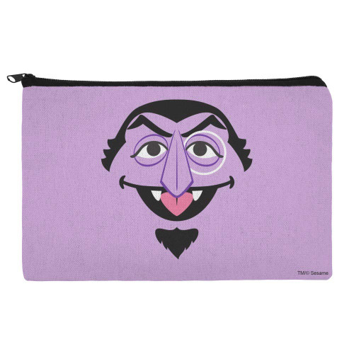 GRAPHICS & MORE Sesame Street Count Face Makeup Cosmetic Bag Organizer Pouch