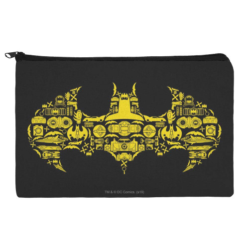 GRAPHICS & MORE Batman Batman Icons Logo Makeup Cosmetic Bag Organizer Pouch