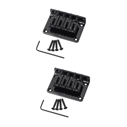 ibasenice 2pcs 4 String electric guitar Bridge Parts hardtail saddle bridge Vintage guitar saddle tremolo bridge guitar plate acoustic guitar bridge bass bridge replace musical instrument