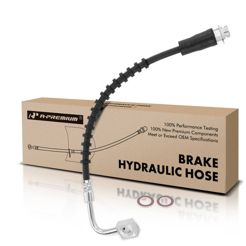A-Premium Front Driver Brake Hydraulic Hose Compatible with Dodge, Chrysler, Ram and Volkswagen Models - Grand Caravan 2008-2012 2018-2020, Town & Country 2008-2012, C/V 2012 2015, Routan 2009-2014