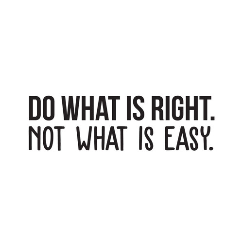 Vinyl Wall Art Decal - Do What is Right Not What is Easy - 9" x 30" - Trendy Positive Motivational Life Quote for Home Bedroom Work Office Decoration Sticker Vinyl Wall Art Decal - Do What is Right Not What is Easy - 9" x 30" - Trendy Positive Motivational Life Quote for Home Bedroom Work Office Decoration Sticker