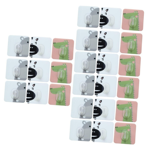 Cabilock 27 PCS Plastic Hook Kitchen Hook Wall Mounted Clothes Hanger Heavy Duty Hangers Heavy Duty Clothing Rack Adhesive Hooks Seamless Adhesive Coat Hook Creative Sticky Hook Nail Free