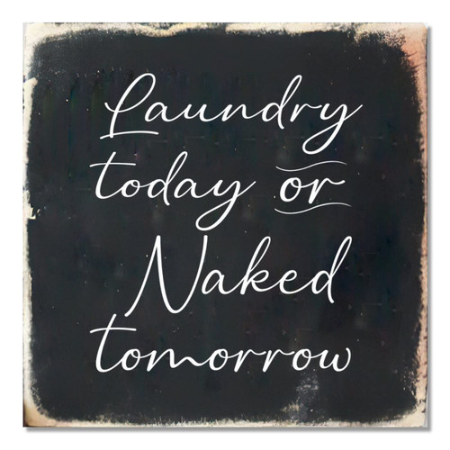 Alioyoit Distressed Look Black Wooden Sign Laundry Countryside Rustic Laundry Wood Sign Wall Hanging Art Plaque Home Decor for Laundry Room Farmhouse Inspirational Family Quote Laundry Decoration