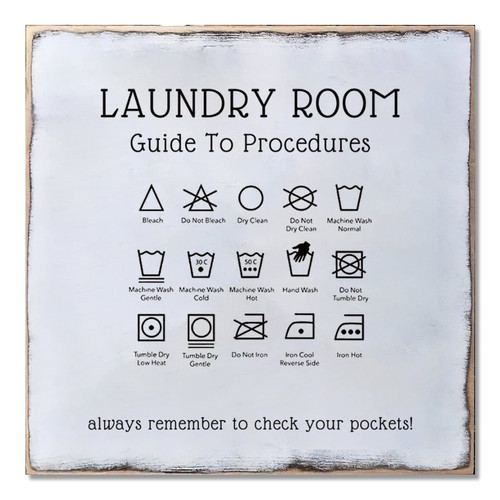 Alioyoit Rustic Wood Sign Laundry Decoration Laundry Sign Distressed Look Decorative Wooden Sign with Funny Saying Wall Hanging Plaque Home Decor for Laundry Room Farmhouse Laundry Wall Decor