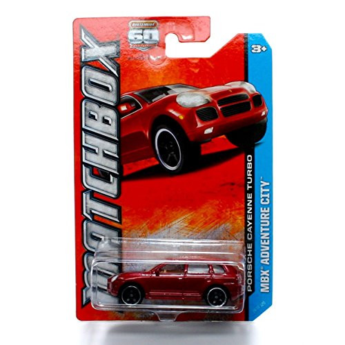 PORSCHE CAYENNE TURBO (Red) MBX Adventure City 2013 Matchbox 1:64 Scale Basic Die-Cast Vehicle (#24 of 120) PORSCHE CAYENNE TURBO (Red) MBX Adventure City 2013 Matchbox 1:64 Scale Basic Die-Cast Vehicle (#24 of 120)