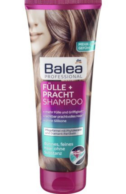 Balea Professional Abundance and Splendor - Thickening Shampoo for Fine, Dull Hair 250 ml / 8.45 Fl. Oz.