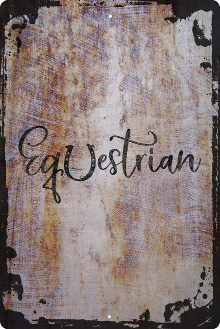 Wall Sign Equestrian cursive horseshoe horse stable rider cowboy cowgirl Decorative Art Wall Decor Funny Gift