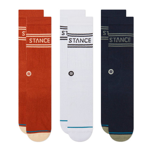Stance Basic Crew Socks [3 Pack] (Large, Indigo)