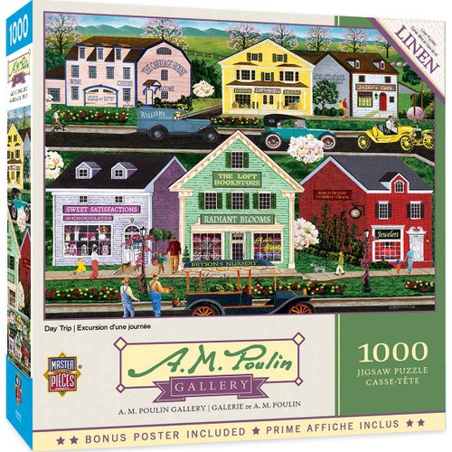MasterPieces 1000 Piece Jigsaw Puzzle for Adults, Family, Or Kids - Day Trip - 19.25"x26.75" MasterPieces 1000 Piece Jigsaw Puzzle for Adults, Family, Or Kids - Day Trip - 19.25"x26.75"