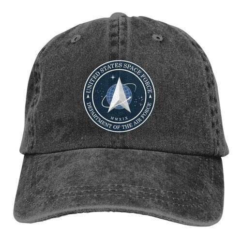 United States Space Force Hats for Men Black Baseball Cap Women Vintage Adjustable Dad Hat Funny Trucker Hat Summer Washed Cotton