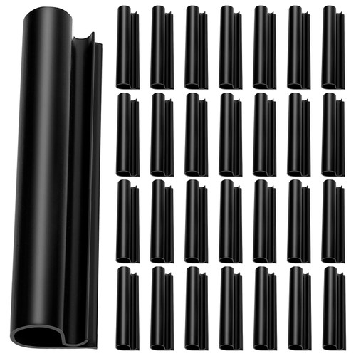 60 PCS Pool Cover Clips for Above Ground Pools, 5" x 1.2" Hard Plastic Winter Cover Clips for Swimming Pool with Metal Railing, Pool Cover Wind Guard Clips