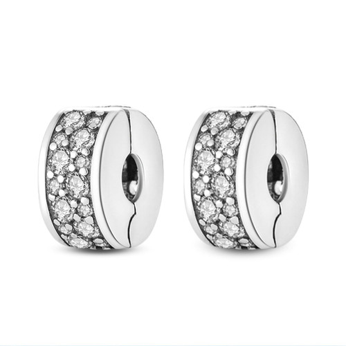 NJXINJIABO Clear Clip Charms for Women Bracelet and Necklace 925 Sterling Silver Dangle Pendant Bead Birthday Mother's Day Christmas Jewelry Gift for Women NJXINJIABO Clear Clip Charms for Women Bracelet and Necklace 925 Sterling Silver Dangle Pendant Bead Birthday Mother's Day Christmas Jewelry Gift for Women