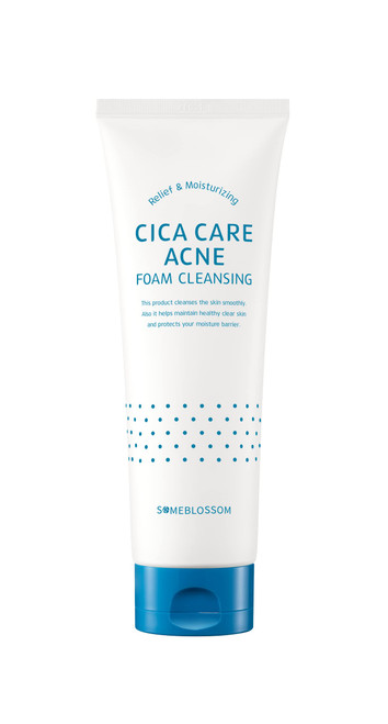 SOMEBLOSSOM Cica Care Acne Foam Cleanser | Facial Face Wash with Probiotics & Cica | Pore deep cleansing for Sensitive combination oily skin Centella Asiatica Gotu Kola soap SOMEBLOSSOM Cica Care Acne Foam Cleanser | Facial Face Wash with Probiotics & Cica | Pore deep cleansing for Sensitive combination oily skin Centella Asiatica Gotu Kola soap