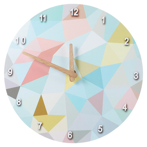 IMIKEYA Clock Wall Clock Rustic Decor for Home Minimalistic Decor Wall Clocks Digital Round time Clock Simple Art Wall Clock Rustic Hanging Clock Indoor Clock Living Room Wall Clock Wooden