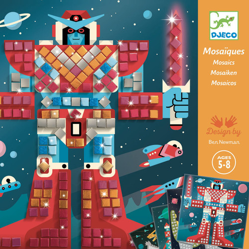 DJECO Space Battle Sticker Mosaic Kit, Multi