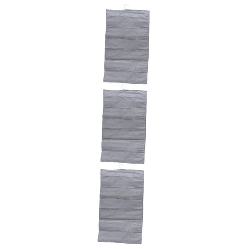 Cabilock 3pcs storage bag storage hangers underpants organizing bag folding hangers socks hanging organizer wardrobe hanging organizer Double- sided Compartment Oxford cloth bra student