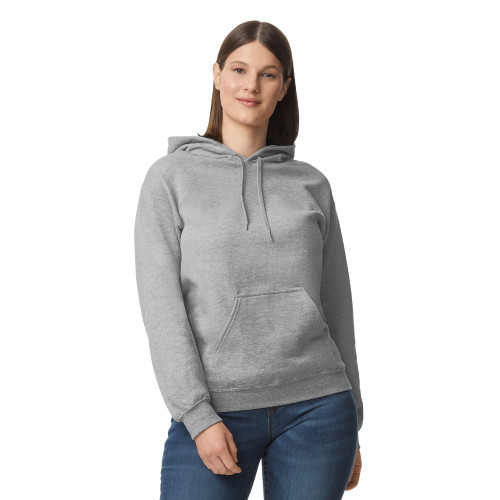 Gildan Adult SoftStyle Hoodie Sweatshirt, Style GSF500, Sport Grey, Small