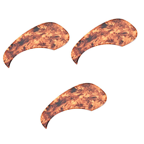 Vaguelly 3pcs Guitar Pickguard Guitar Board Guitar Anti-scratch Plate Pickguard Decal Impact Protection Plate for Guitar Guard for Acoustic Guitar Folk Pvc Thicken Protective Case