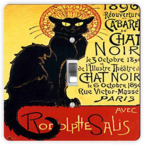 Rikki Knight La Chat Noir-Single Toggle Light Switch Plate