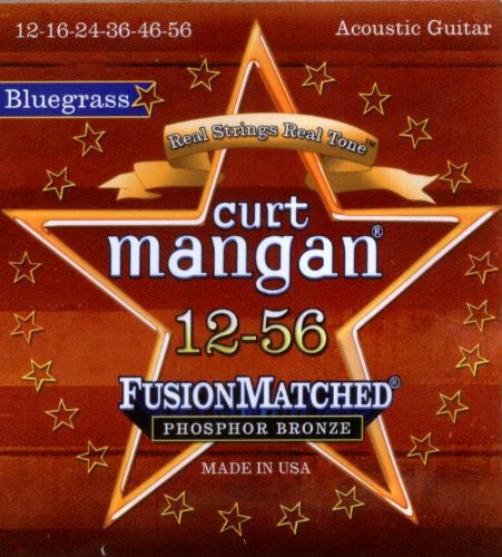 Curt Mangan Fusion Matched Phosphor Bronze Bluegrass Acoustic Strings (12-56)