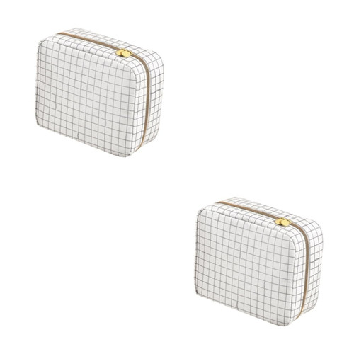 FOMIYES 2pcs travel makeup bag portable makeup bag makeup bag for travel toiletry bags for traveling travel make up bag makeup pouch organizer 210d double layer storage bag FOMIYES 2pcs travel makeup bag portable makeup bag makeup bag for travel toiletry bags for traveling travel make up bag makeup pouch organizer 210d double layer storage bag