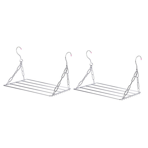 Alipis 2pcs Drying Rack Housewarming Gift Gifts for Housewarming Hangers for Pants Wall Hangers for Clothes Garment Rack Clothes Hanger Dryer Drying Shoe Rack Balcony Shoe Rack Bold