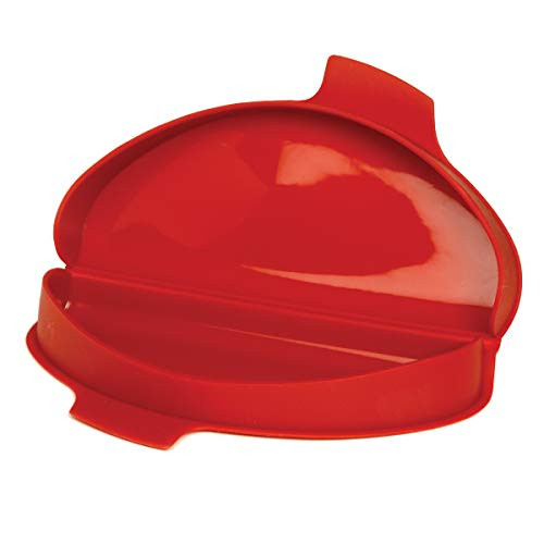 Norpro Red Silicone Microwave 2 Egg Omelet Maker, Set of 2