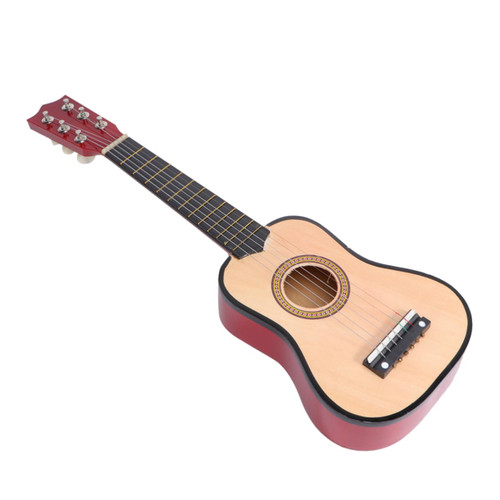SUPVOX Classical Guitar Mini Learning Guitar Guitarra Acoustic Guitar Kids Acoustic Children Learning Guitar Kids Guitar for Gifts Travel Guitar Folk Guitar Doll House Bamboo Baby Wooden