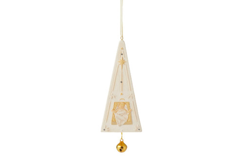 Enesco Foundations Nativity Holy Family Pyramid Bell Hanging Ornament, 4.33 Inch, Multicolor