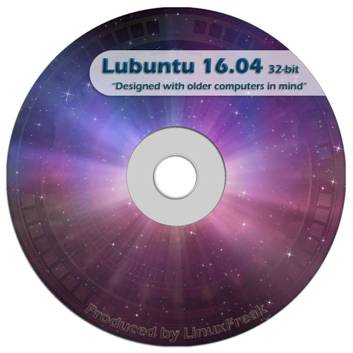 Lubuntu Linux 16.04 DVD - FAST Desktop Live DVD - Official 32-bit Release