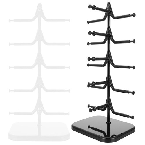 Cabilock 2pcs glasses holder acrylic sunglasses stand glasses display rack eyeglass holder stand rotating display stand eyeglasses rack sunglass display stand plastic hanging glasses frames