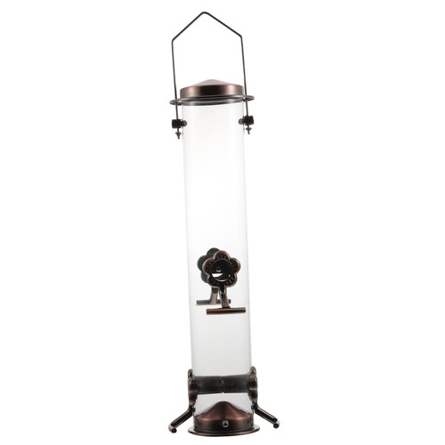 Outanaya Bird Feeder Bird Foraging Cage Lovebird Food Dispenser Hanging Bird Automatic Feeder Auto Feeder Birds Feeder Supplies Bird Food Container Bird Cage Feeder Wild Bird Birdcage Metal