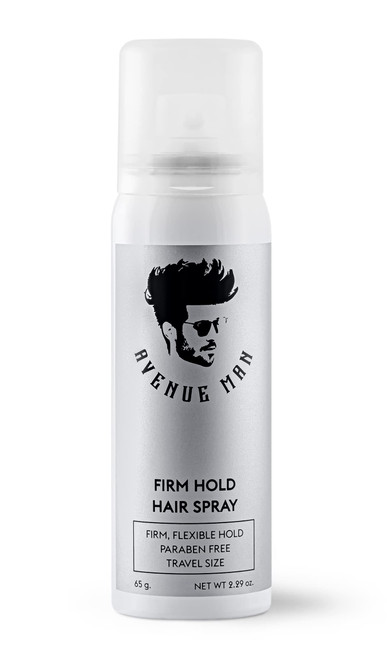 Avenue Man Firm Hold Hairspray - Travel Size (2.29 oz) Hair Products - Strong Hold Styling Thickening Hair Spray for Men with Herbal Extracts - Paraben Free - Made in USA