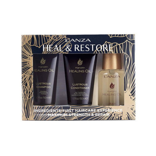 L'ANZA Travel With Luxury Hair Care Kit - Travel-Sized Shampoo, Conditioner, and Keratin Hair Oil - Volumizing Hair Products for a Luxury Treatment On the Go (1.7/1.7/1.25 Fl Oz) L'ANZA Travel With Luxury Hair Care Kit - Travel-Sized Shampoo, Conditioner, and Keratin Hair Oil - Volumizing Hair Products for a Luxury Treatment On the Go (1.7/1.7/1.25 Fl Oz)