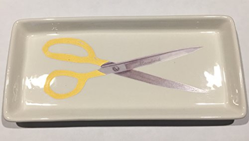 Rae Dunn Magenta Artisan Collection Office Desk Tray SCISSORS