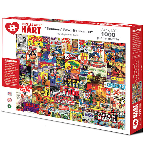 Hart Puzzles Favorite Comics 1000 Piece Puzzle, 1 EA, Multi