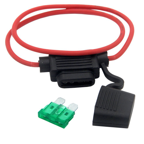 ZOOKOTO Inline Fuse Holder, 16 AWG Gauge Copper Wire Car Auto Blade Fuse Waterproof with 30 AMP Fuse