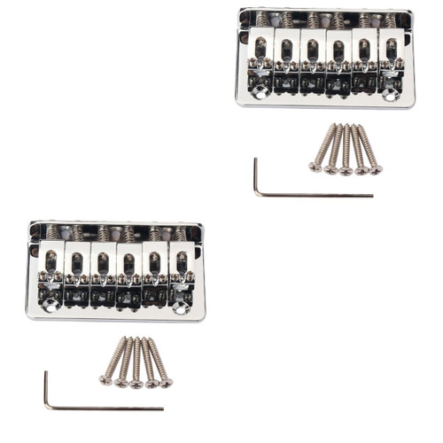 SUPVOX 2 Sets 6 Guitar Bass Bridge Bass Bridge Saddles Acoustic Guitar Saddle Electric Bass Bridge Bridge Tremolo Bridge Electric Guitar Parts Saddle Bridge Television Ballad
